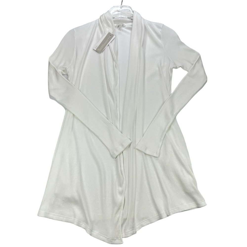 Skin Worldwide Raiya Cotton Ribbed Open Cardigan, NWT, XS
